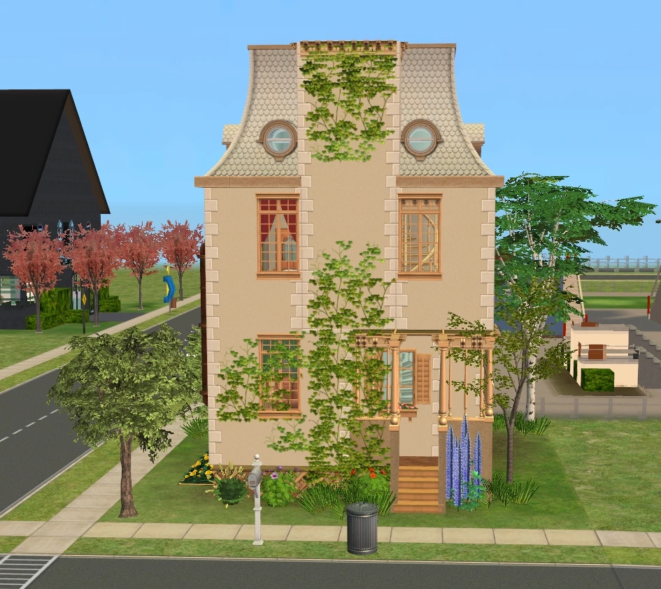 Small but tall house by lidiqnata sims 2